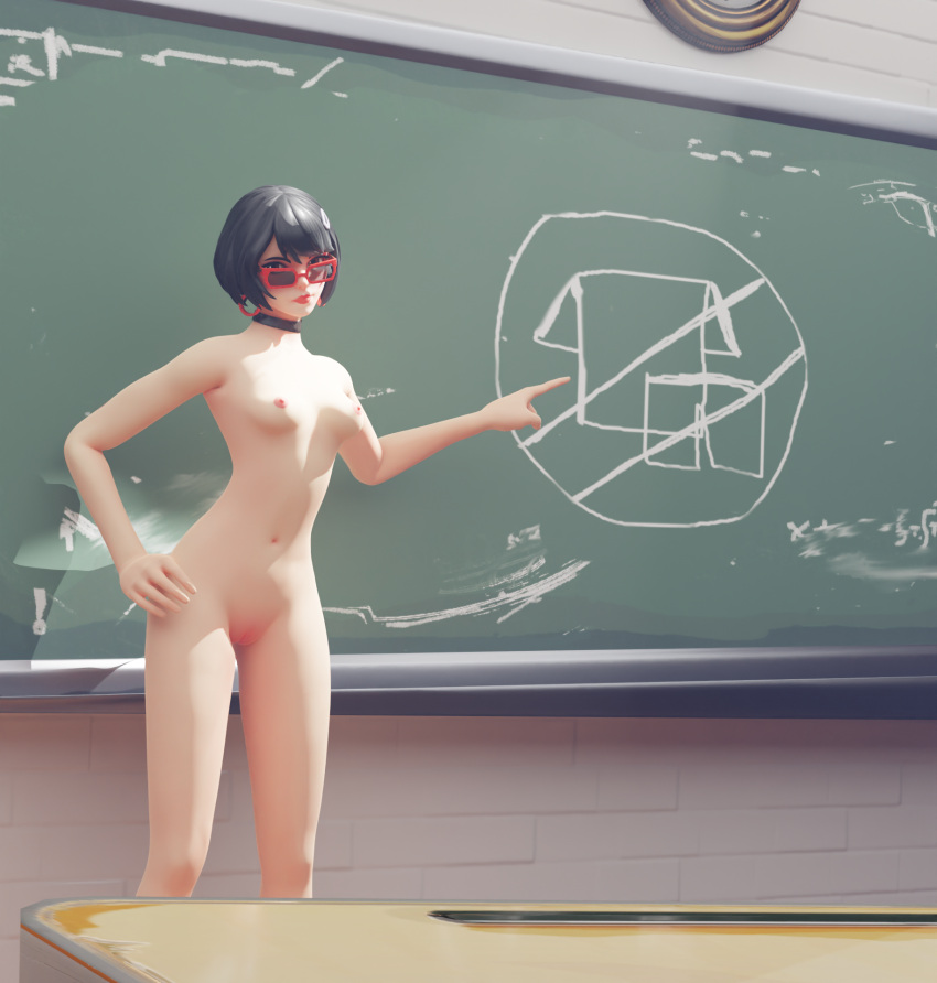 3d 3d_(artwork) casual_exposure casual_nudity evie_(fortnite) fortnite fortnite:_battle_royale naked naked_female nude nude_female school