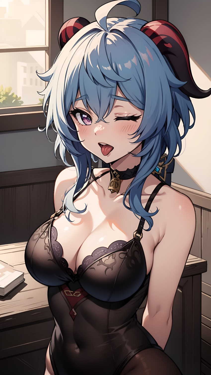 ai_generated big_breasts ganyu_(genshin_impact) genshin_impact sexy_waifus tagme