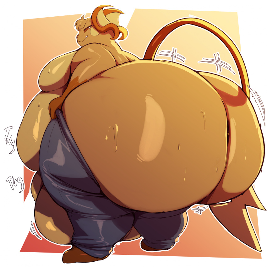 1boy 2024 ass_too_big ass_too_fat big_ass big_butt big_moobs butt_too_big butt_too_fat game_freak gigantic_ass gigantic_butt hi_res huge_ass huge_butt looking_back male male_only moobs nintendo obese onomatopoeia pants pokemon pokemon_(species) pulling_up_pants raichu ruchex_(character) solo solo_male struggling struggling_to_fit tail thick_thighs tight_clothing trinity-fate62 voluptuous voluptuous_male wardrobe_malfunction wide_hips