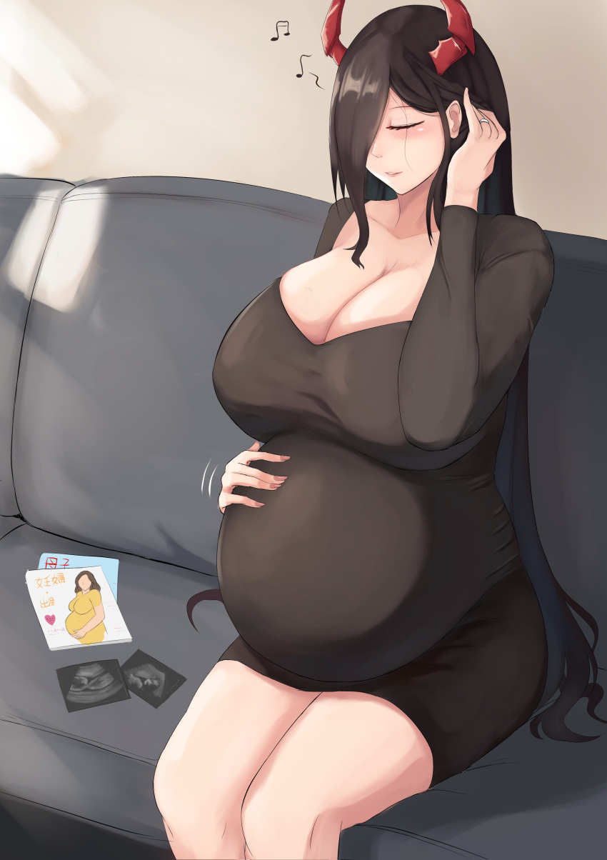 1girls azur_lane botsu female_only friedrich_der_grosse_(azur_lane) incest_(lore) incest_pregnancy pregnant