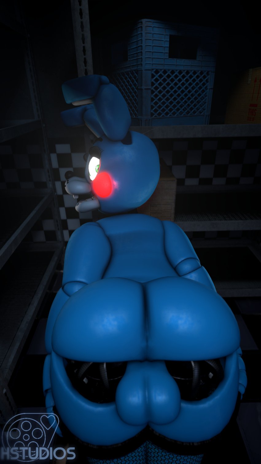 animatronic exposed_penis first_person_view five_nights_at_freddy's five_nights_at_freddy's_2 gay hstudios looking_at_viewer male_only night robot scottgames sfm source_filmmaker toy_bonnie_(fnaf)