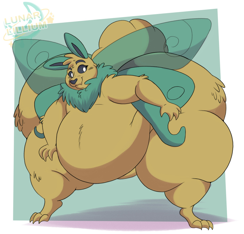 anthro big_ass bubble_butt fat huge_ass lunarlillium tagme thick_thighs wide_hips