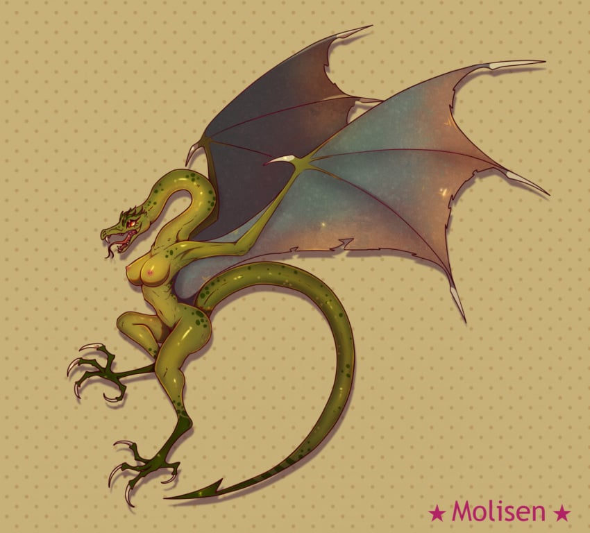 anthro big_breasts breasts claws dragon european_mythology feet female forked_tongue green_body green_scales heroes_of_might_and_magic heroes_of_might_and_magic_3 long_neck long_tail membrane_(anatomy) membranous_wings might_and_magic molisen mythological_creature mythological_scalie mythology nipples non-mammal_breasts nude scales scalie solo spade_tail tail talons toes tongue tongue_out ubisoft western_dragon winged_arms wings wyvern wyvern_(might_and_magic)