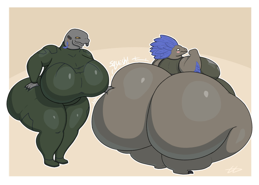 anthro anthro_female anthro_only big_ass big_breasts breasts bubble_butt grayguava halo_(series) huge_ass thick_thighs wide_hips