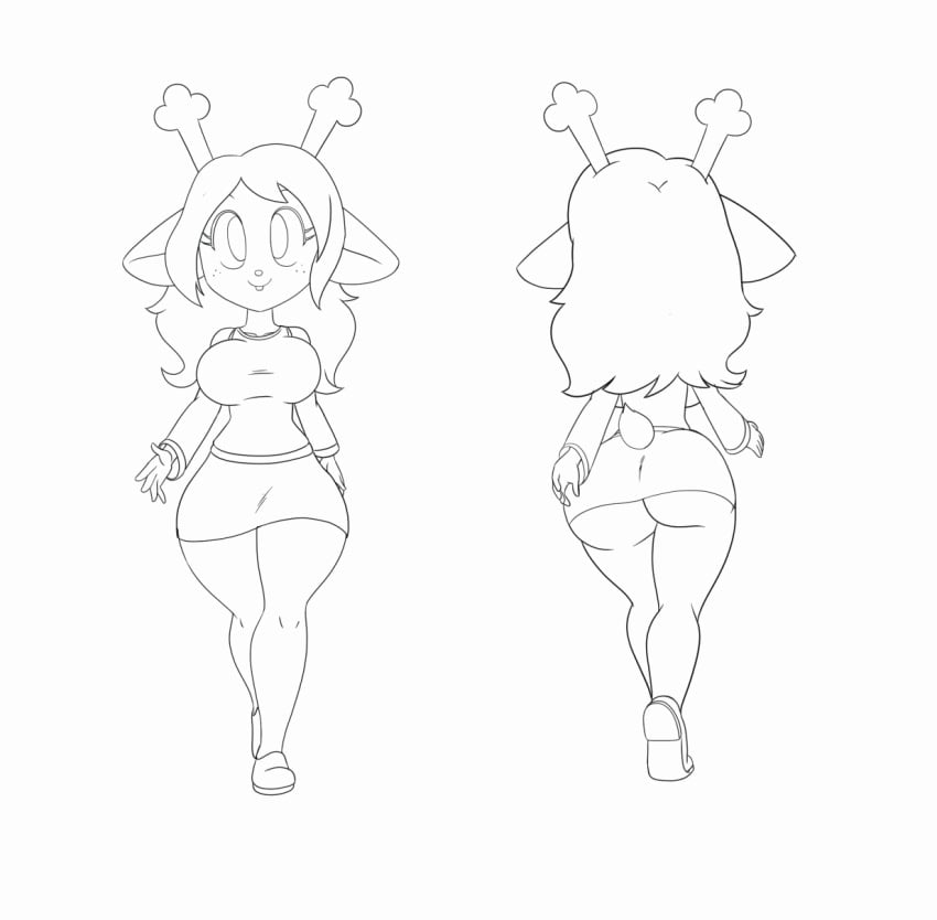 1girls 2020 2d animated anthro anthro_female anthro_only antlers ass big_breasts big_butt big_ears big_eyes blinking bottomwear bouncing_breasts breasts buckteeth capreoline cervid cervine clothed clothing curvaceous curvy_figure deltarune female female_only footwear freckles front_view fully_clothed furgonomics furry furry_female furry_only hair hi_res hip_sway horn humanoid humanoid_female humanoid_only ineffective_clothing looking_forward loop mammal mammal_humanoid miniskirt monochrome noelle_holiday rear_view reindeer scut_tail shirt shoes short_playtime simple_background skirt smile solo tail_clothing tansau teeth thick_thighs tight_clothing tight_shirt tight_topwear topwear undertale_(series) video_games voluptuous walking wide_hips