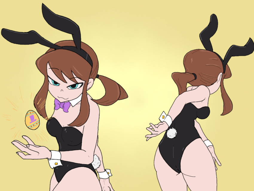 1girls a_hat_in_time aged_up alternate_breast_size alternate_costume bard-bot bunny_ears bunnysuit cadbury clothing edit hat_adult hat_kid older smug smug_face tagme