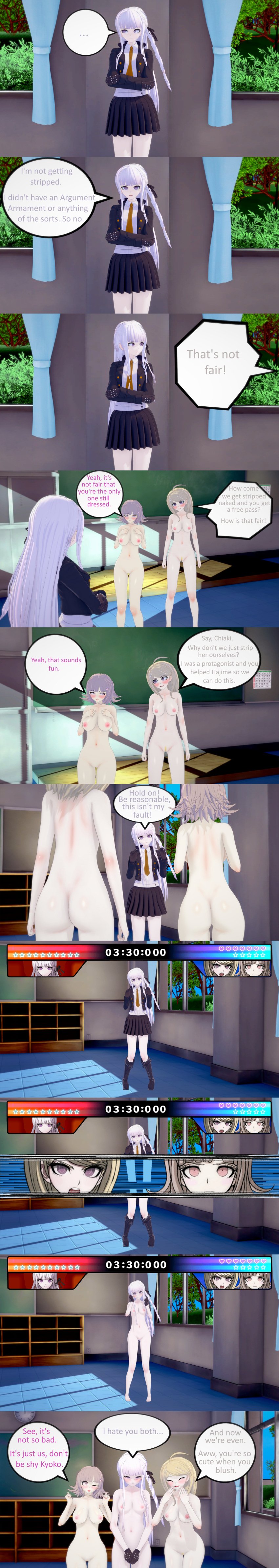 3d 3girls akamatsu_kaede ass breasts danganronpa female_only kirigiri_kyouko koikatsu nanami_chiaki nude pussy tagme ultimateenf