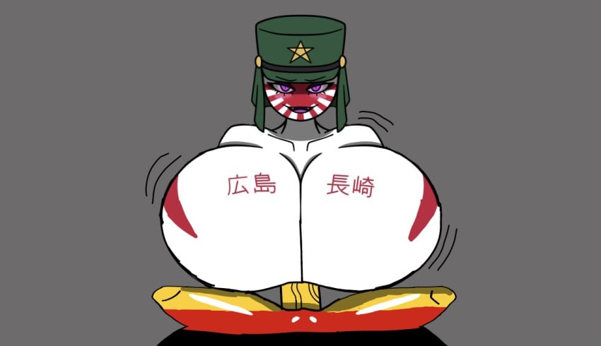 1boy 1girls big_breasts countryhumans countryhumans_girl crudedraws edit germany_(countryhumans) huge_breasts japanese_empire_(countryhumans) massive_breasts military_uniform paizuri repost titfuck