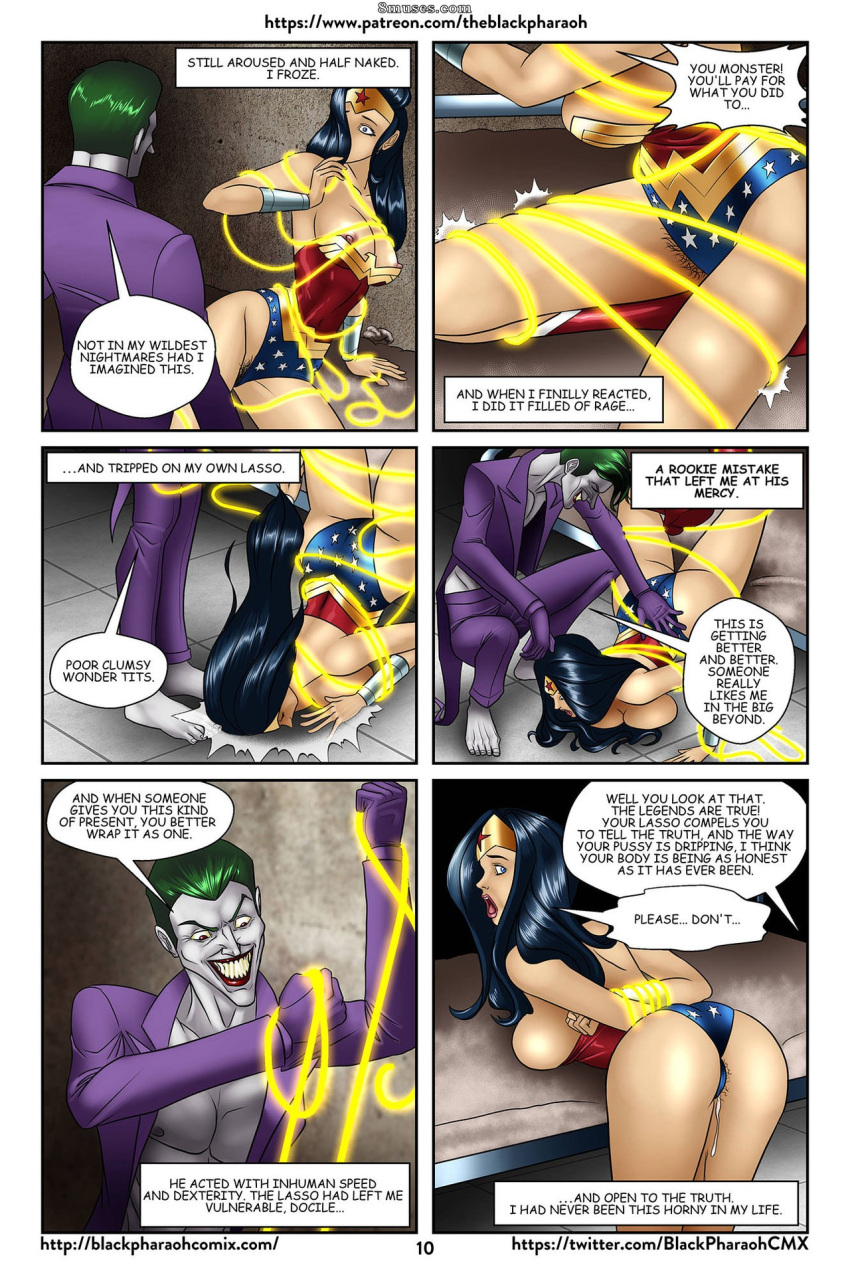 8muses areola areolae batman_(series) black_hair boobs brainwashing breast breasts breasts_out comic comic_page curvaceous curvy curvy_body curvy_female curvy_figure dc dc_comics diana_prince exposed exposed_breast exposed_breasts exposed_nipple exposed_nipples green_hair hourglass_figure hypnosis joker jokerization light-skinned_female light-skinned_male light_skin mind_break mind_control mindbreak nipple nipples pale-skinned_male pale_skin patreon personality_change theblackpharaoh voluptuous voluptuous_female wonder_woman wonder_woman_(series)