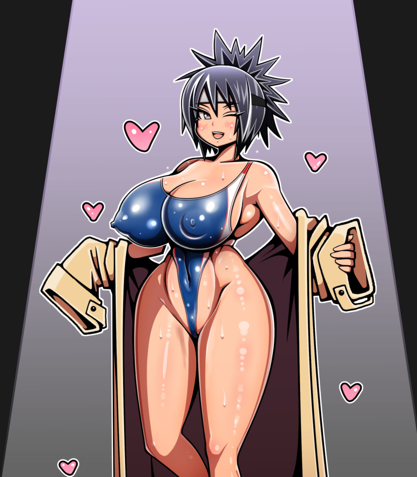 big_breasts female female_focus female_only mitarashi_anko naruto new_(artist) nipples solo solo_female solo_focus