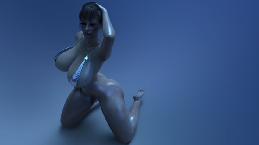 3d 4k alien betazoid_(species) big_breasts celebrity combadge deanna_troi eromd gradient_background huge_breasts humanoid marina_sirtis presenting sling_bikini star_trek star_trek_the_next_generation starfleet_insignia swimsuit wallpaper wet wip work_in_progress