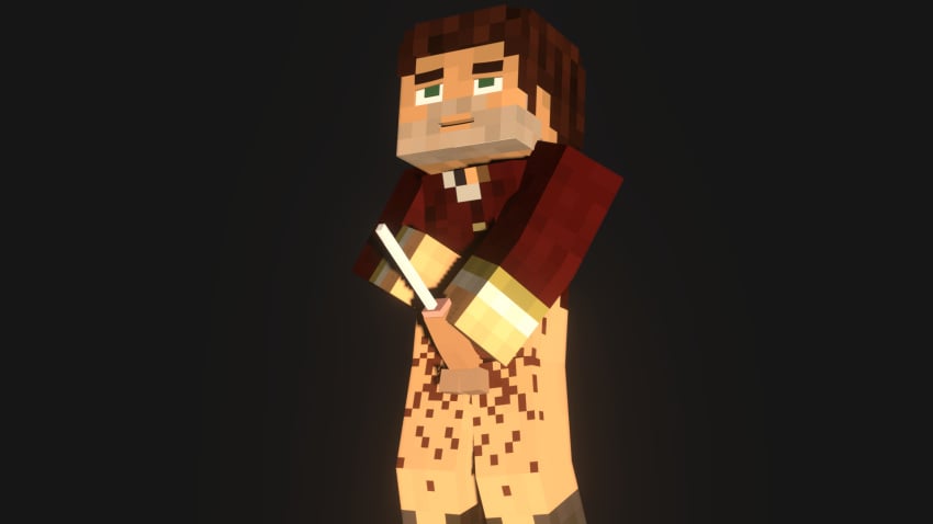 body_hair chest_hair clothed clothed_male cum gpboss358 male male_only minecraft penis songs_of_war sulliman