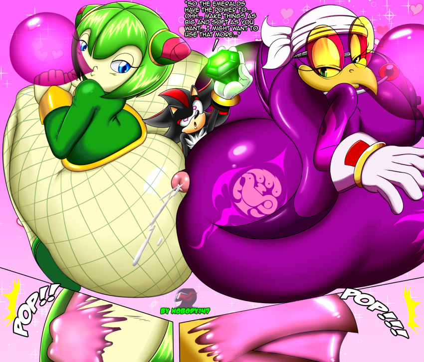 anthro ass assjob avian big_breasts big_butt bird bodily_fluids breasts bubble_gum butt_smother buttjob chaos_emerald cosmo_the_seedrian covered_buttjob cum double_buttjob elemental_creature english_text eulipotyphlan female flora_fauna genital_fluids genitals group hedgehog hi_res hirundinid hot_dogging huge_butt male mammal nobody147 orgasm oscine passerine penis plant seedrian sega shadow_the_hedgehog smothering sonic_(series) sonic_riders sonic_the_hedgehog_(series) sonic_x straight swallow_(bird) text video_games wave_the_swallow