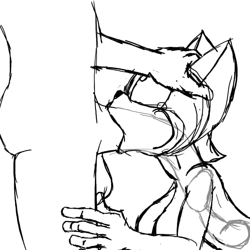 1boy 1boy1girl 1girls blowjob cheek_bulge cum cum_in_mouth cum_in_throat cum_inside deepthroat fellatio female forced_oral hand_on_head huge_cock monochrome novice_artist oral rouge_the_bat sir_cums_a_lot size_difference sketch sonic_(series) throat_bulge wide_eyed x-ray