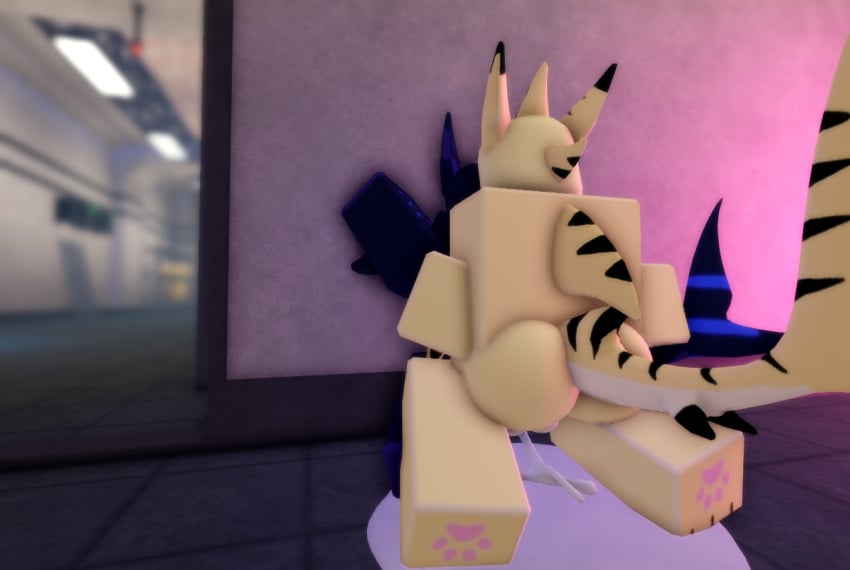 2boys 3d against_wall anal_sex anthro cum cum_in_ass cum_inside cum_leaking cum_puddle from_behind_position furry gay kaiju_paradise lantern_shork_(kaiju_paradise) lemon_shork_(kaiju_paradise) male male/male ravenuwu roblox roblox_game robloxian self_upload shark tagme