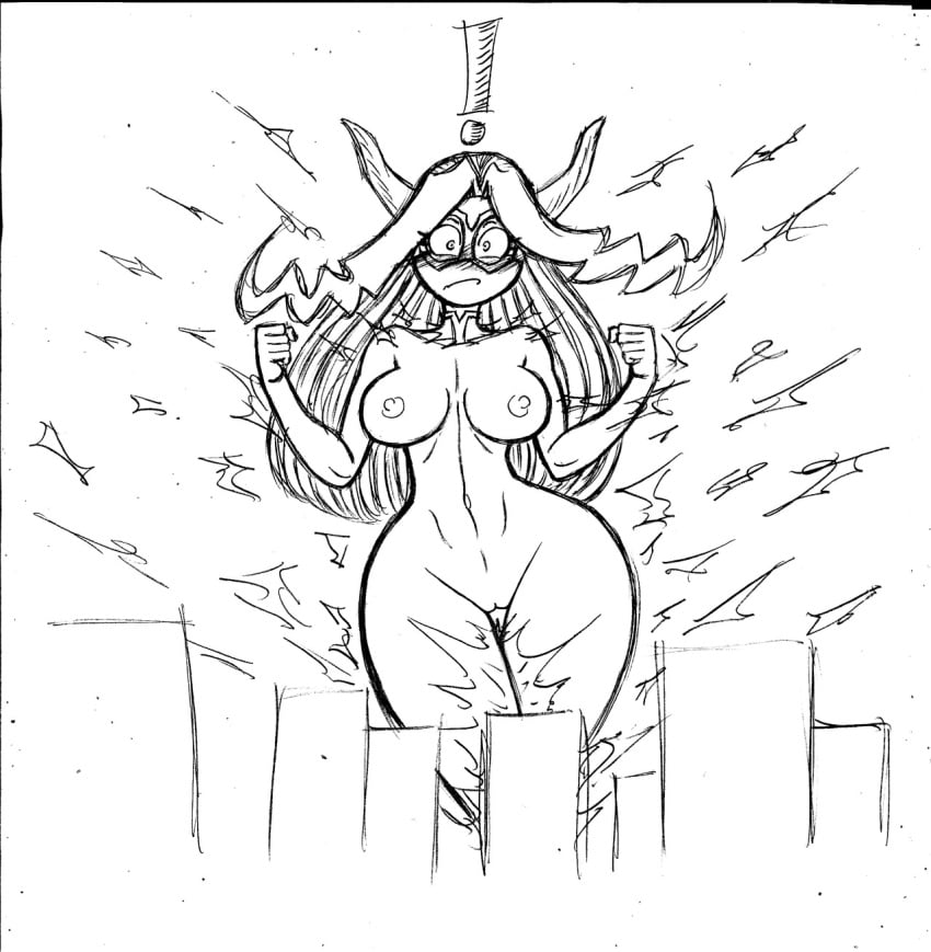 female frogwalker mount_lady my_hero_academia nude