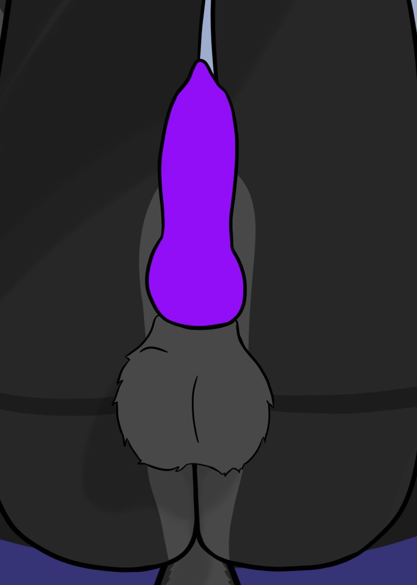 absurd_res anthro ass balls canid canine fox genitals glowing glowing_genitalia hi_res highlights_(coloring) male male_only mammal penis presenting presenting_hindquarters slinx slinx_(character) solo