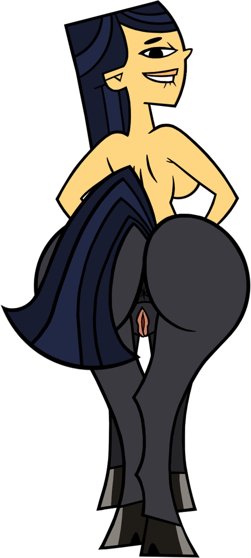 1girls anus butt centaur centauress elinor_the_witch ellissummer emma_(tdi) equid_taur female_only furry hornyhobbit looking_back mother-of-trolls pussy rear_view taur the_ridonculous_race total_drama_island