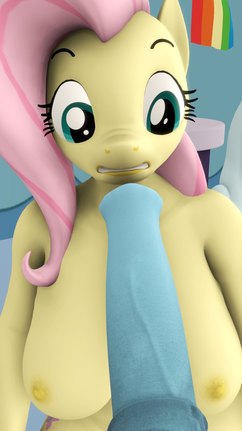 1futa 1girls 3d 9:16 animal_genitalia animal_penis anthro anthrofied big_breasts big_penis breasts camtwosix dickgirl equid equine equine_penis female fluttershy_(mlp) friendship_is_magic furry futanari hair hasbro hi_res horsecock huge_cock mammal my_little_pony nipples nude penis pink_hair rainbow_dash_(mlp) straight_hair veiny_penis yellow_body