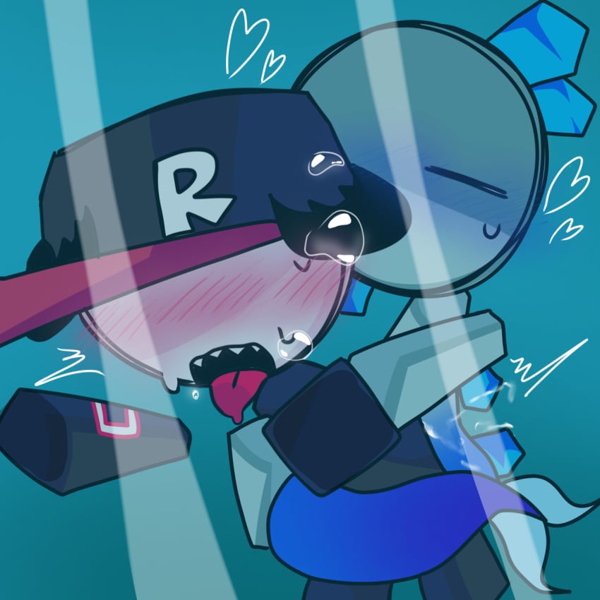 ahegao artist_request blocky_body gay gay_sex glass guest_(roblox) khalid_(regretevator_oc) male merfolk merman original_character pest_(regretevator) regretevator roblox roblox_game robloxian sea sex source_request tagme tongue_out underwater water