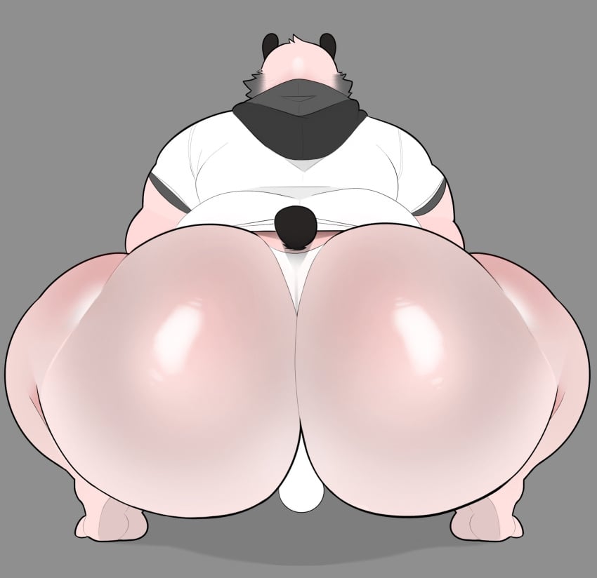 1boy anthro ass back_view bara bara_ass bear bear_tail big_ass big_ass_(male) big_butt broly_culo bubble_ass bubble_butt bulge chubby chubby_anthro chubby_male dat_ass dat_butt dumptruck_ass dumptruck_butt fat_ass fat_butt furry gay hoodie huge_ass huge_butt kemono large_ass large_butt male male_anthro male_only massive_ass massive_butt milkblend muscle_ass muscle_butt muscular_ass muscular_butt original_character panda pink_fur pink_skin plump_ass plump_butt pom_(milkblend) pov round_ass round_butt shiny_ass thick_ass thick_butt thong white_clothing white_thong