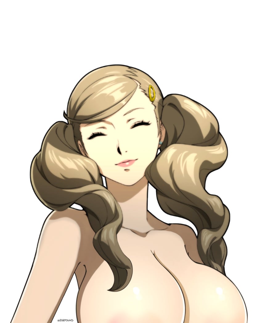 1girls 2024 2d 2d_(artwork) 2d_artwork ann_takamaki atlus big_breasts blonde_hair breasts casual color completely_nude completely_nude_female edit edited female female_only huge_breasts human karfound large_breasts long_hair looking_at_viewer looking_pleasured make_up makeup nude nude_female nude_female_nude_female pale-skinned_female pale_skin persona persona_5 persona_5_royal portrait red_lips red_lipstick shiny_breasts shiny_hair shiny_skin smile smiling smiling_at_viewer solo sprite_edit twin_braids twintails white_background yellow_hair