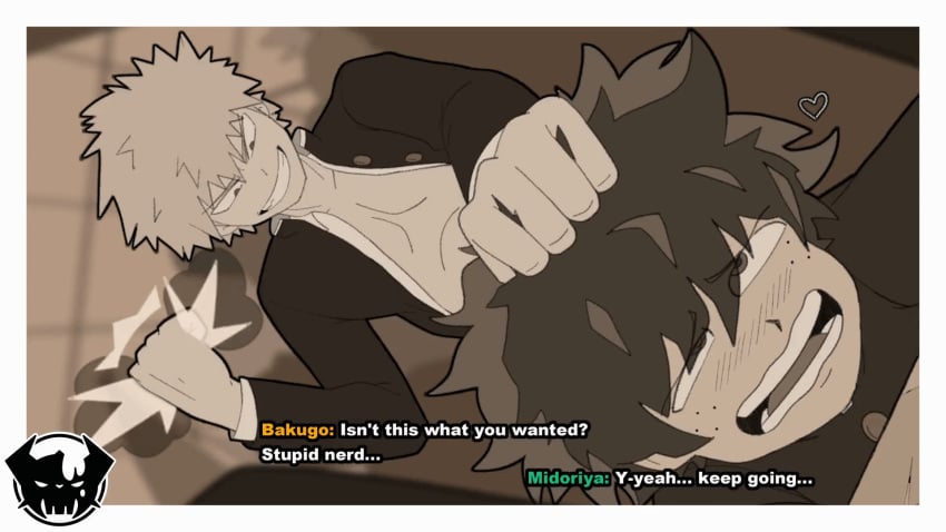 16:9_aspect_ratio 2boys anal animated bakugou_katsuki blush bones_(company) bones_(studio) chest clothing curly_hair exprossion extreme_content freckles frizzy_hair gay hair_pull heart high_resolution homosexual izuku_midoriya katsuki_bakugou limited_visibility looking_pleasured looking_up lucky_lui luckylui male midoriya_izuku multiple_boys my_hero_academia nanairogaoka_middle_school_uniform school_uniform sepia sex shounen_jump shueisha subtitled tagme uniform violation yaoi