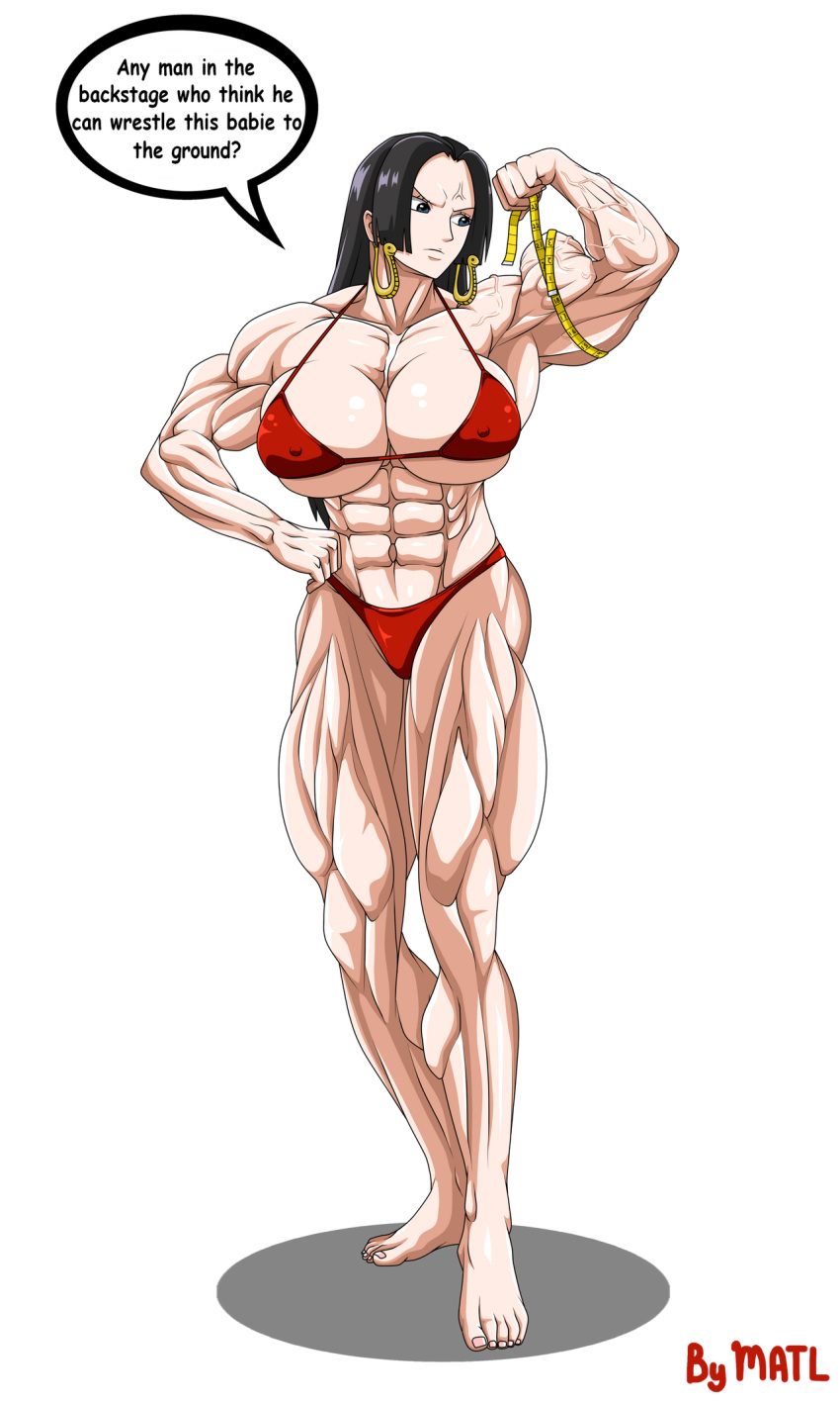 big_muscles boa_hancock dialogue extreme_muscles female female_only matl muscular muscular_female one_piece