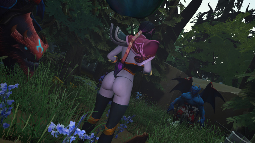 1boy 1girls ass balanar_the_night_stalker disruptor dota_2 jtm_xxx lanaya lanaya_the_templar_assassin night_stalker source_filmmaker templar_assassin thong