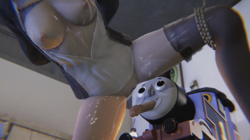 breasts creepy cum_in_pussy cum_on_body cum_on_breasts fetish mouth_penis penis thomas_and_friends thomas_the_tank_engine train why