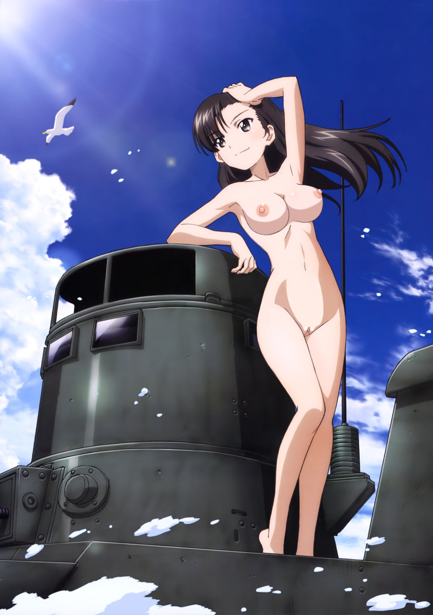 cleavage girls_und_panzer itou_takeshi naked nipples nishi_kinuyo nude nude_filter pussy uncensored