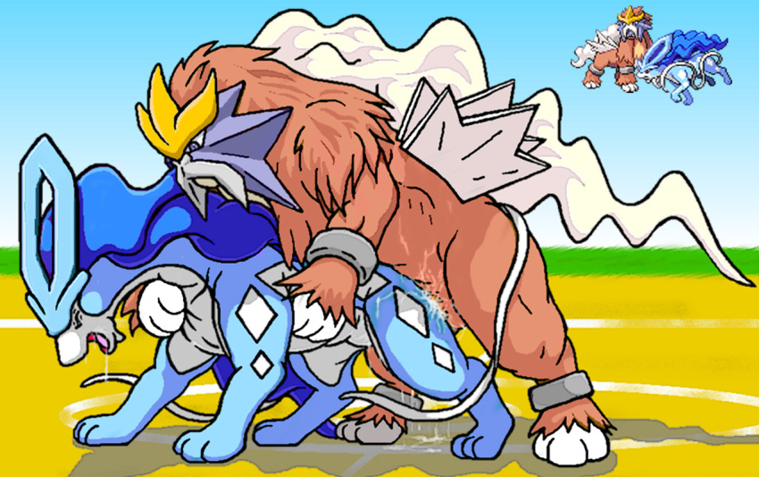 color dragon_soul_e entei fur furry nintendo pokémon_(species) pokemon pokemon_(species) shiny_pokemon suicune