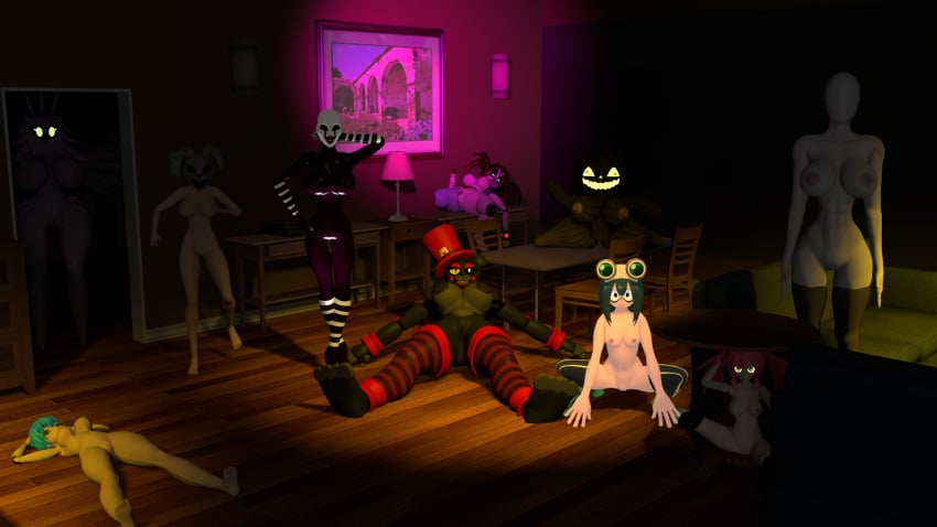 3d 8girls anthro baby_(fnafsl) barefoot circus_baby circus_baby_(fnaf) completely_nude completely_nude_female creepypasta crossover female female_only five_nights_at_freddy's five_nights_at_freddy's:_security_breach five_nights_at_freddy's:_sister_location five_nights_at_freddy's_2 freddy_fazbear's_pizzeria_simulator full_body lefty_(fnaf) marionette_(fnaf) my_hero_academia naked naked_female nude nude_female puppet_(fnaf) rckke rule_63 scrap_baby scrap_baby_(fnaf) scrap_baby_(rckke) slenderman slenderwoman tagme tsuyu_asui vanny_(fnaf)