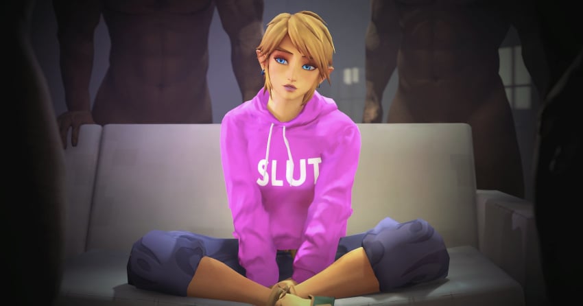 3d 5boys androgynous big_dom_small_sub blonde blonde_hair blue_eyes breath_of_the_wild canon_crossdressing clothing cmnm couch crossdressing dark-skinned_male dark_background dark_skin elf elf_ears faceless_male femboy feminine_male fugtrup gangbang gay gerudo_link girly hoodie hyrule_warriors imminent_gangbang imminent_sex interracial link link_(hyrule_warriors) lipstick makeup male male/male male_only meme muscular muscular_male pink_hoodie piper_perri_surrounded profanity raceplay sissy size_difference the_legend_of_zelda yaoi