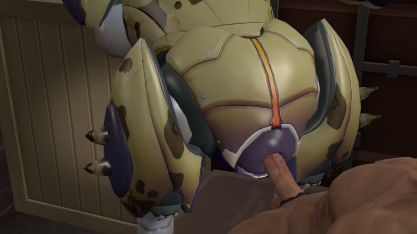 16:9 3d 3d_(artwork) anal anal_sex angle_view anus_only big_penis blizzard_entertainment duo female female_penetrated genitals hi_res human human_on_robot human_penetrating humanoid male male_penetrating male_penetrating_female orisa overwatch penetration penis puffy_anus reosnsfw sex size_difference source_filmmaker straight technology technophilia video_games widescreen