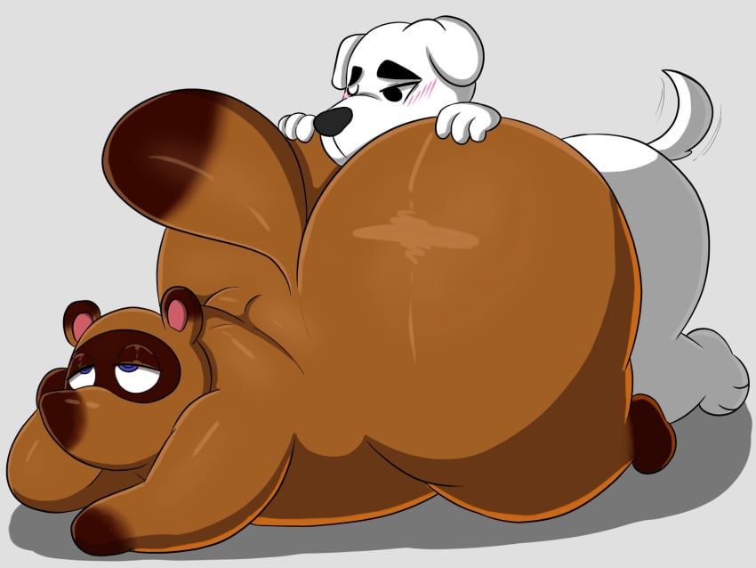 2boys 2d 2d_artwork animal_crossing anthro ass ass_up big_ass big_butt black_eyes black_nose blush blush_lines bored brown_body brown_fur canid canine completely_naked_male completely_nude_male dark_brown_body dark_brown_fur duo eyebrows fur furry furry_male furry_only gay glistening_body glistening_fur grey_background hand_on_ass hand_on_butt head_between_buttocks hi_res huge_ass huge_butt k.k._slider kneeling male_only megacoolbear_(artist) naked naked_male no_humans nose_in_ass nude nude_male raccoon rodent shadow shaking_tail short_tail shy smelling_ass sniffing_ass tail tom_nook two_tone_body two_tone_fur white_body white_fur