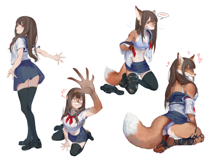 female female_only fox fox_ears fox_girl fox_humanoid fox_tail furry furry_female girl horny horny_female no_futa only_female school_uniform schoolgirl species_transformation transformation transformation_sequence
ozen