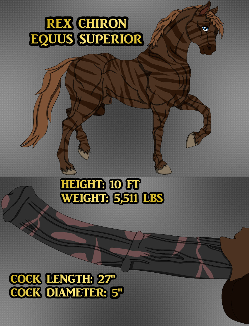 blue_eyes brown_fur equine feral feral_horse furry hooves horse horse_ears horse_hybrid horse_penis horse_tail horsecock hybrid light_brown_hair male model_sheet muscle muscular muscular_male reference_sheet sheath solo stripes zebra_hybrid zebra_stripes