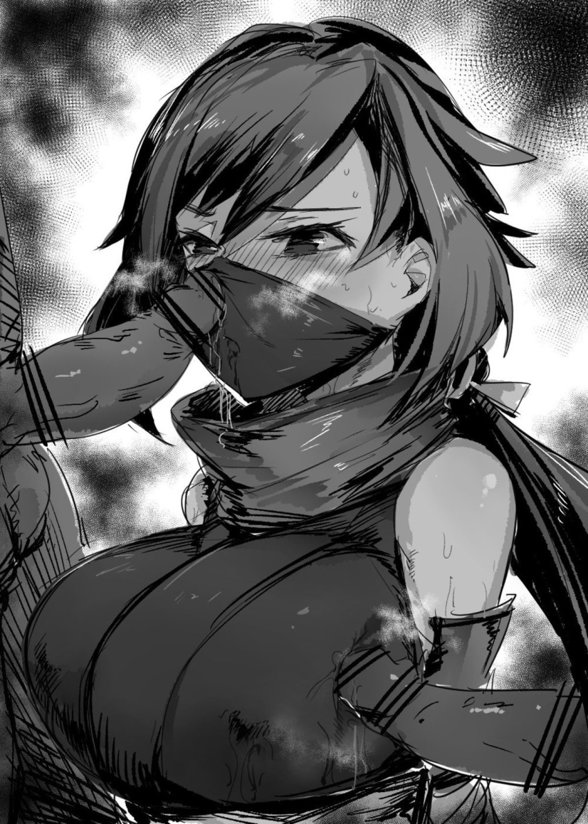 013_(hamsasuke) 2boys captured defeated face_mask kunoichi ninja tied_up