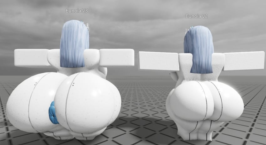 1girls 2girls 3d 3d_(artwork) alternate_version_available anus ass barefoot baronaces baseplate big_ass bikini completely_nude completely_nude_female dream_game eunoia female female_only front_view full_body huge_ass naked naked_female nude nude_female old_and_new roblox roblox_game roblox_studio robloxian solo solo_female updated voluptuous voluptuous_female