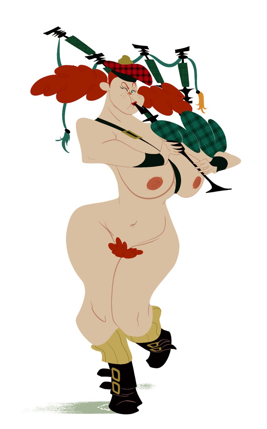 1girls adult_swim bagpipes breasts cartoon_network cleavage curvaceous curvy curvy_figure daughters_of_the_scotsman female female_only freckles ginger large_breasts long_hair maeve_(samurai_jack) naked nipples nude nude_female nudity orange_hair pubic_hair pussy redhead samurai_jack slb socks solo thick_thighs vagina wide_hips