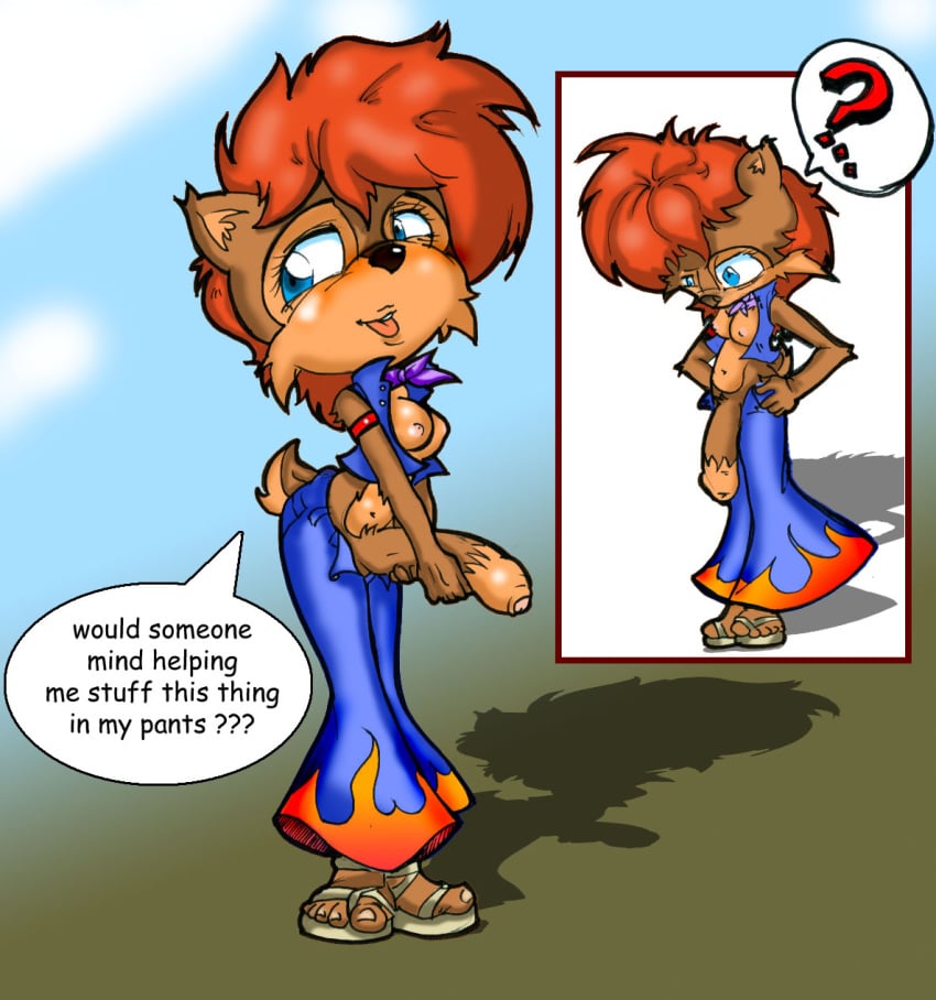 1futa archie_comics breasts embarrassed_nude_futa erect_nipples flaccid futanari hyper hyper_penis ineffective_clothing intersex mobian_(species) neokat nipples penis penis_out sally_acorn sega small_breasts solo_futa sonic_(series) sonic_satam sonic_the_hedgehog_(archie) sonic_the_hedgehog_(comics) sonic_the_hedgehog_(series)