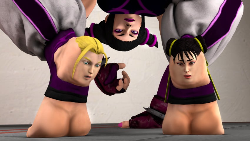 3d absorption barefoot body_horror cammy_white chun-li conjoined feet fetish_randomizer fuse fused fusing fusion grotesque juri_han merge merge_tf merged merged_together merger merging soles street_fighter tidesafterdark_(artist) toenails toenails_polish toes what wtf