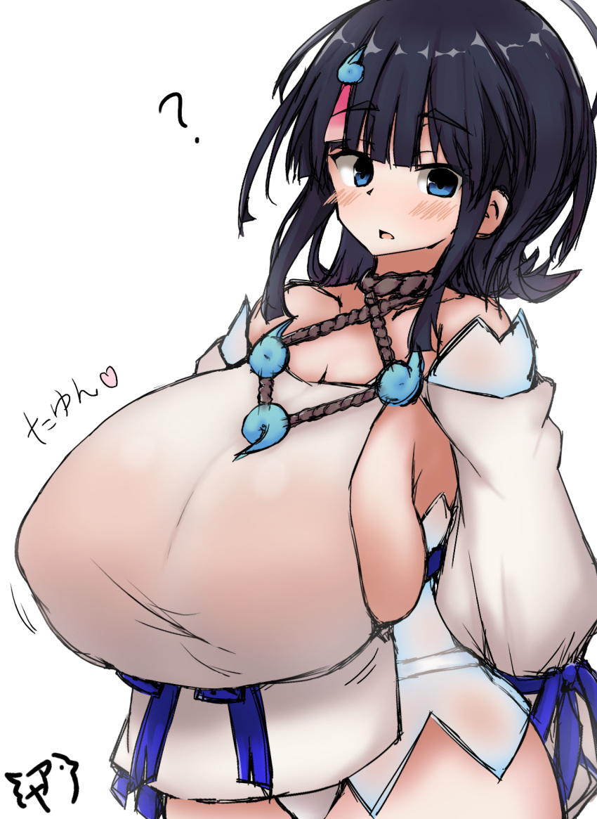 aytk023 big_breasts black_hair blue_eyes clothed fate/grand_order fate/requiem fate_(series) female female_only huge_breasts large_breasts solo solo_female tagme utsumi_erise