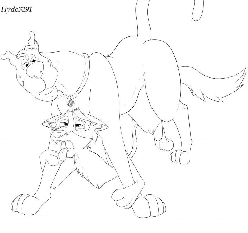 ahe_gao anal balto balto_(film) canid canine canis collar cross-eyed domestic_dog duo feral feral_on_feral feral_penetrated feral_penetrating feral_penetrating_feral fucked_silly gay great_dane hanna-barbera hi_res hybrid hyde3291 looking_pleasured male male/male male_only male_penetrated male_penetrating male_penetrating_male mammal mastiff molosser monochrome open_mouth penetration raised_tail scooby-doo scooby-doo_(character) simple_background smile smug tongue tongue_out wolf wolfdog
