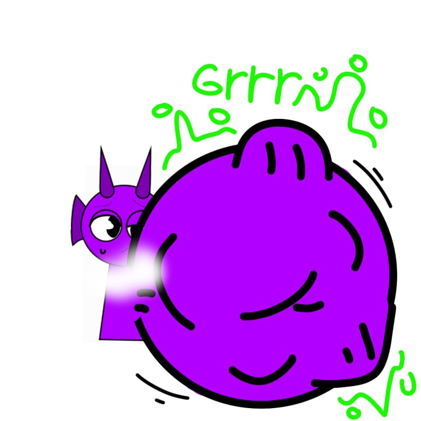 1boy belly_bulge big_belly concerned_look durple_(sprunki) funny not_porn round_belly sprunki stomach_bulge stomach_noises sweatdrop vore vore_belly white_background