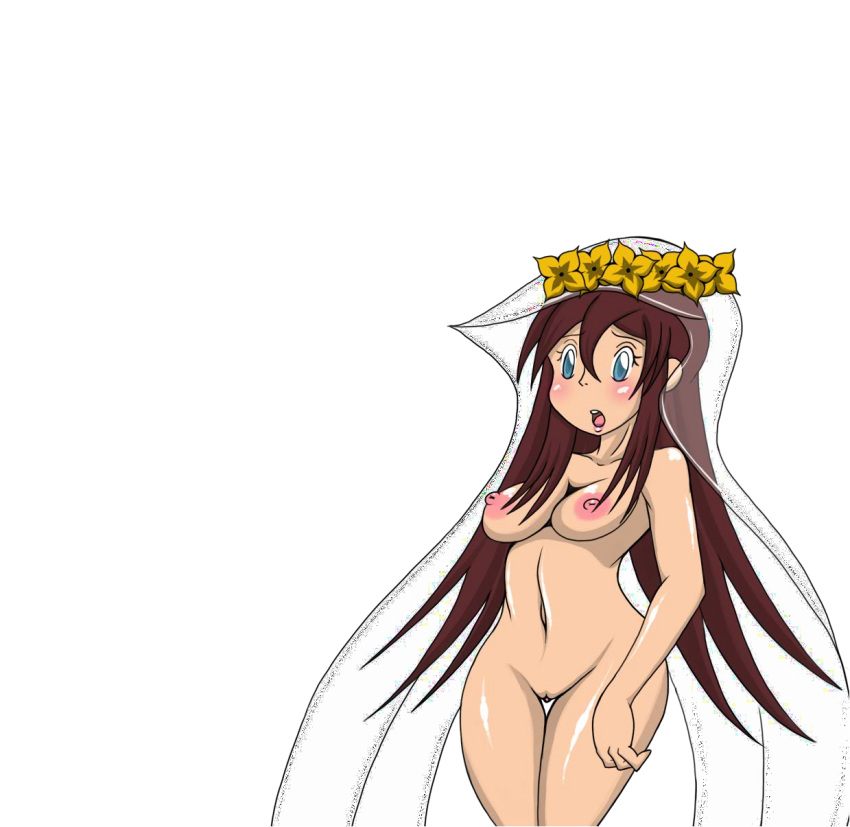 1girls breasts bridal_veil bride female female_only flashitdragon fleura_(pokemon) melody_(pokemon) pokemon pokemon_(anime) pokemon_(movie) pokemon_the_movie_2000:_the_power_of_one