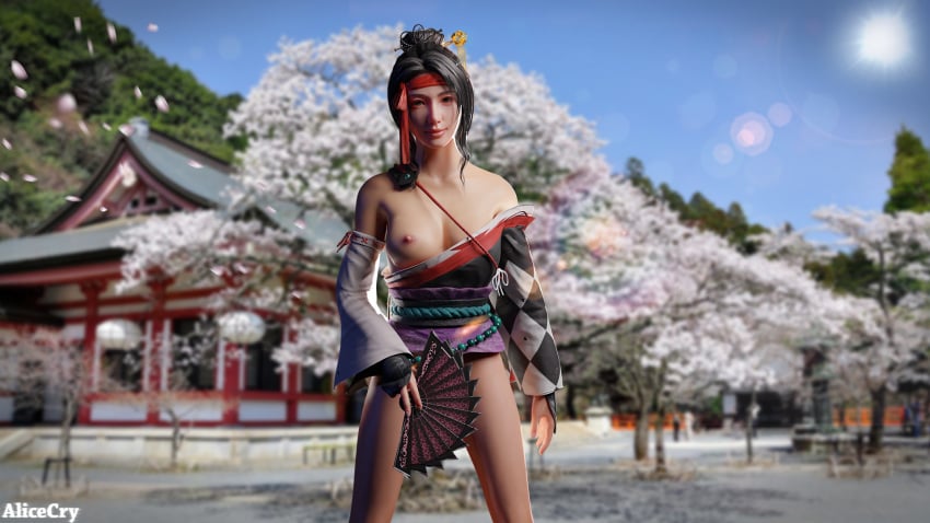 alicecry breasts breasts_out fan female female_only nioh nioh_2 nipples okuni solo solo_female