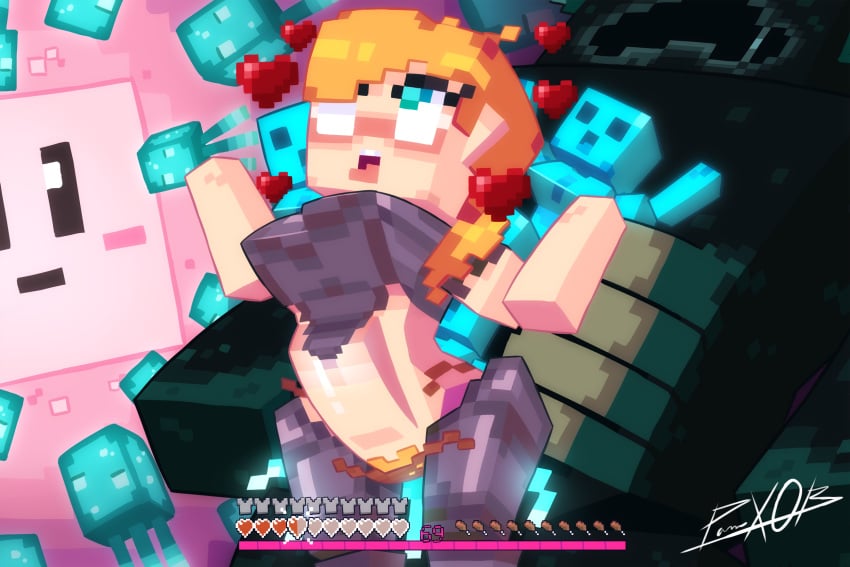 1boy 1boy1girl 1girls 2020 abdominal_bulge ahe_gao ahegao alex_(minecraft) armored_female black_body commission cubic_breasts female fucked_to_death gameplay_mechanics glow_squid_(minecraft) green_eyes green_hair health_bar health_points huge_cock human humanoid imminent_death impregnation kirby kirby_(series) losing_fight losing_health male male/female minecraft mob_vote mojang monster nintendo orange_hair orange_pubic_hair orgasm orgasm_face panteon013 pubic_hair squid super_smash_bros. tagme teratophilia warden_(minecraft)