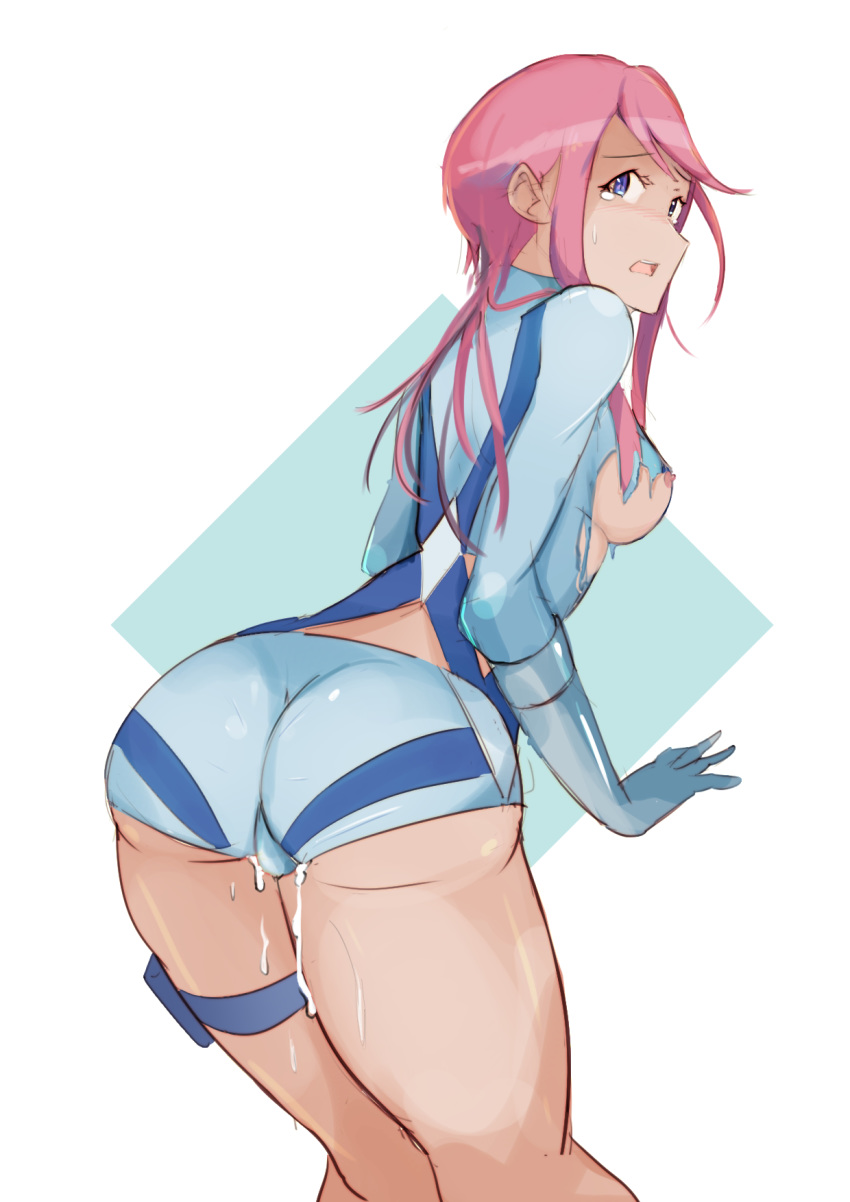 1girls 9_9bird ass cum nintendo pink_hair pokemon pokemon_bw skyla_(pokemon)